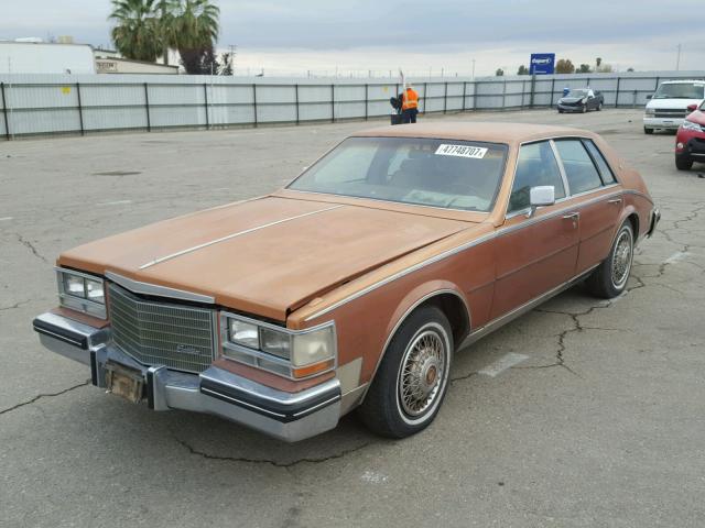 1G6AS6987EE808336 - 1984 CADILLAC SEVILLE BROWN photo 2