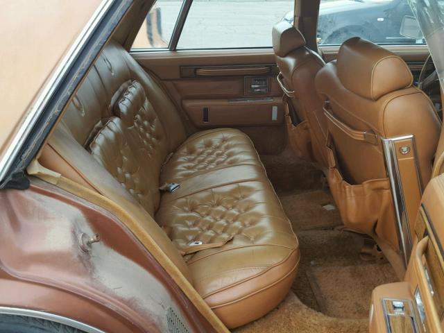 1G6AS6987EE808336 - 1984 CADILLAC SEVILLE BROWN photo 6