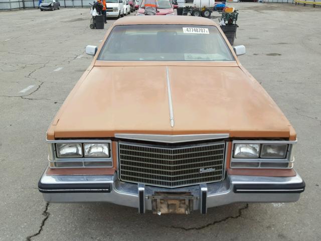 1G6AS6987EE808336 - 1984 CADILLAC SEVILLE BROWN photo 9
