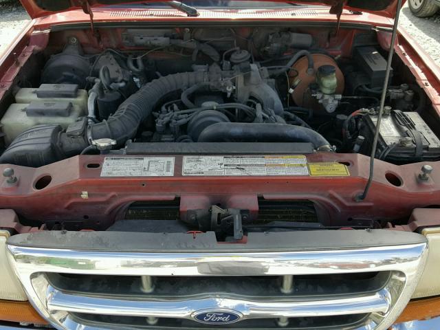 1FTYR10C7XUA56805 - 1999 FORD RANGER RED photo 7