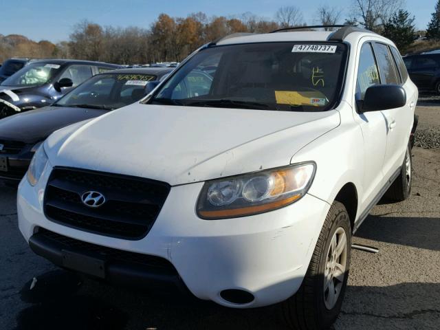 5NMSG73D29H296454 - 2009 HYUNDAI SANTA FE G WHITE photo 2