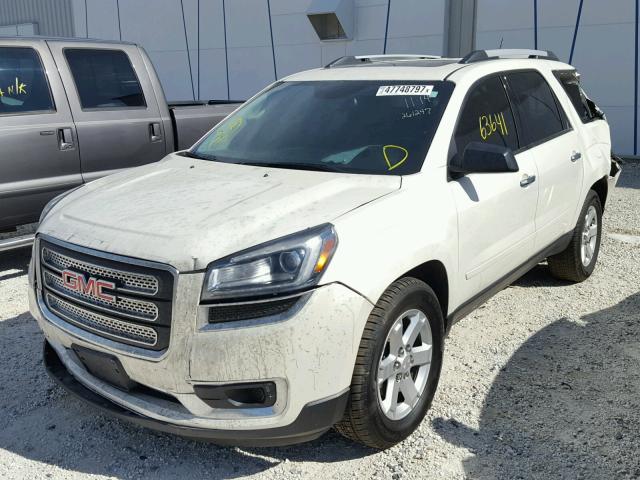 1GKKRPKD5DJ261247 - 2013 GMC ACADIA SLE WHITE photo 2