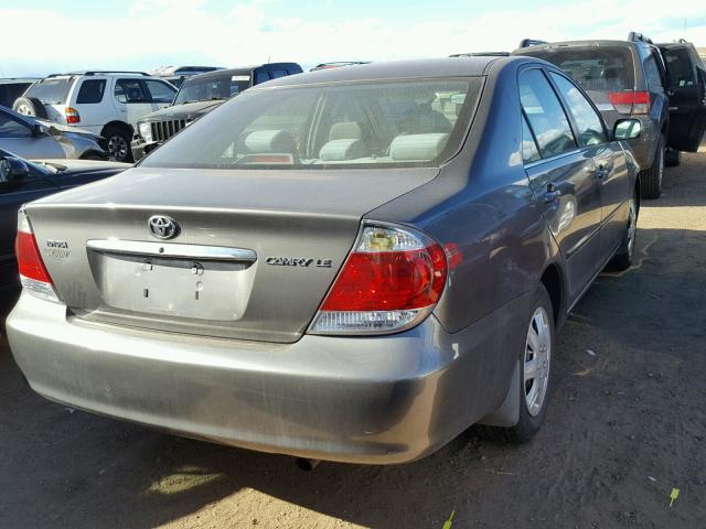 4T1BE32K65U968593 - 2005 TOYOTA CAMRY LE GRAY photo 4