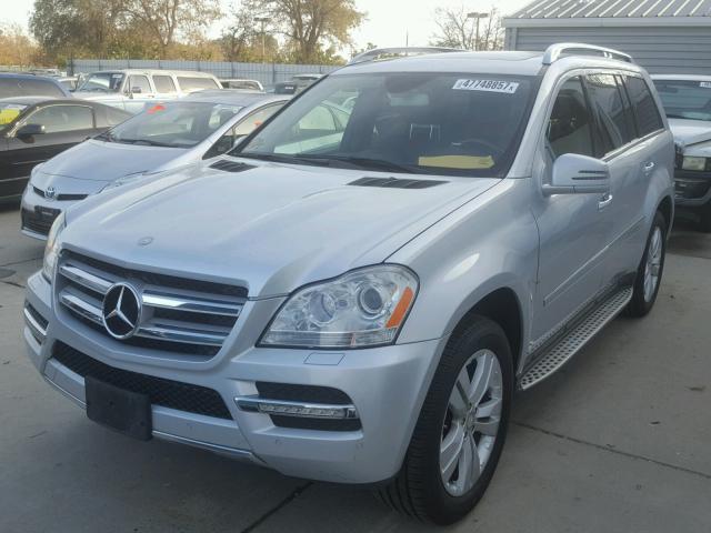 4JGBF7BE6CA791315 - 2012 MERCEDES-BENZ GL 450 4MA SILVER photo 2