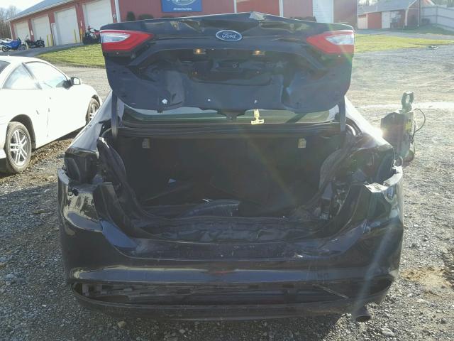 3FA6P0H79DR248623 - 2013 FORD FUSION SE BLACK photo 9