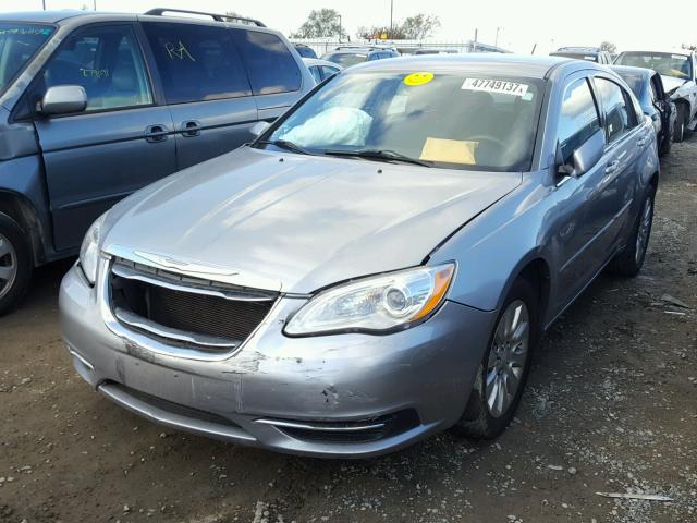 1C3CCBAB4DN611503 - 2013 CHRYSLER 200 LX SILVER photo 2