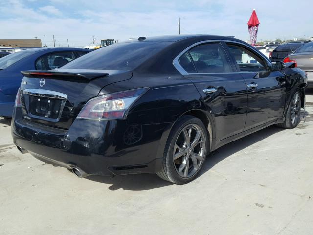 1N4AA5AP5DC836195 - 2013 NISSAN MAXIMA S BLACK photo 4