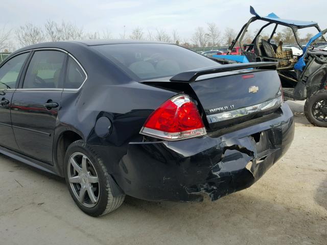 2G1WG5EK0B1111340 - 2011 CHEVROLET IMPALA LT BLACK photo 9