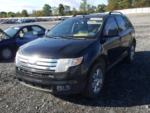 2FMDK49C27BA97741 - 2007 FORD EDGE SEL P BLACK photo 2