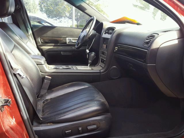 1LNHM86S35Y628587 - 2005 LINCOLN LS RED photo 5
