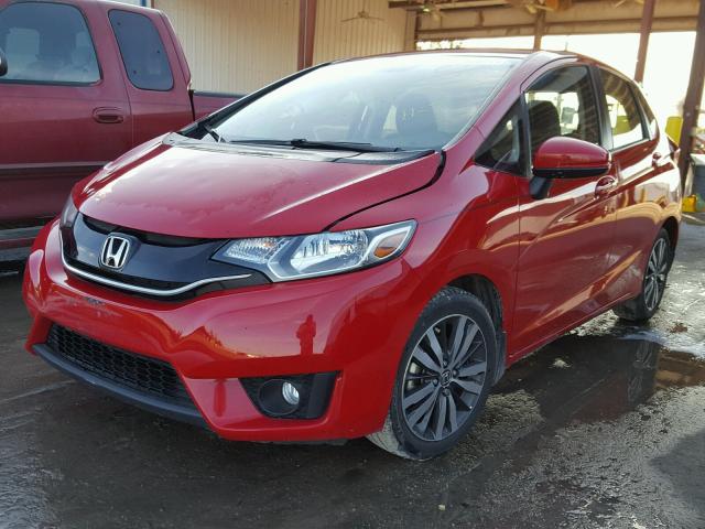 JHMGK5H74GX013972 - 2016 HONDA FIT EX RED photo 2