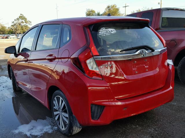 JHMGK5H74GX013972 - 2016 HONDA FIT EX RED photo 3