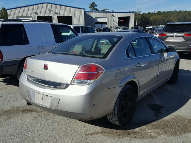 1G8ZS57N88F126061 - 2008 SATURN AURA XE SILVER photo 4