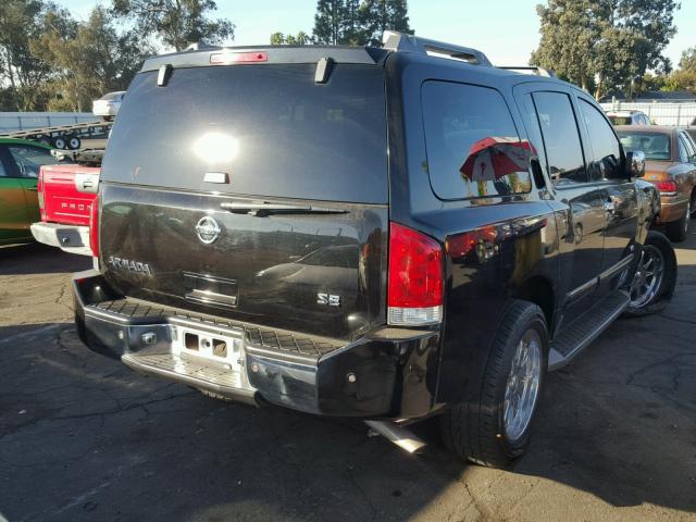 5N1AA08A07N714671 - 2007 NISSAN ARMADA SE BLACK photo 4