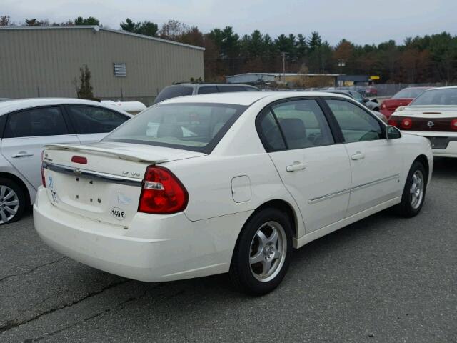 1G1ZT53886F258858 - 2006 CHEVROLET MALIBU LT WHITE photo 4