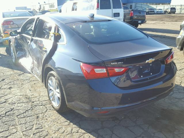 1G1ZE5ST9HF230859 - 2017 CHEVROLET MALIBU LT BLUE photo 3