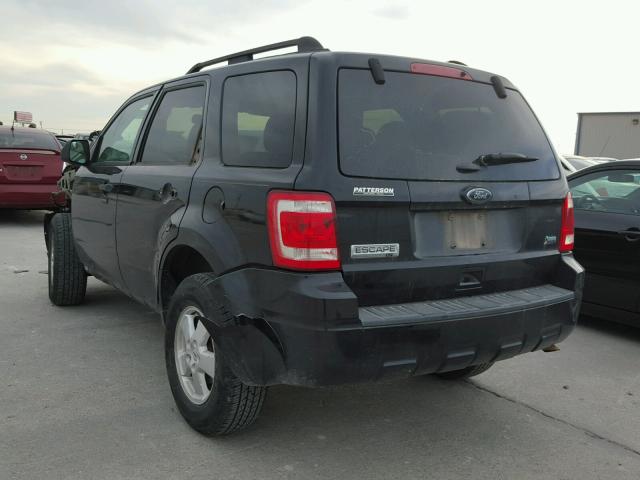 1FMCU0DG8BKC64689 - 2011 FORD ESCAPE XLT BLACK photo 3