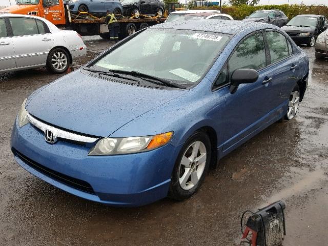 2HGFA16478H026904 - 2008 HONDA CIVIC DX-G BLUE photo 2