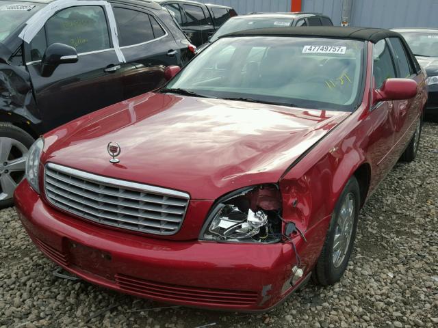 1G6KD54Y35U107511 - 2005 CADILLAC DEVILLE MAROON photo 2