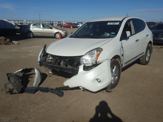 JN8AS5MT8DW549758 - 2013 NISSAN ROGUE S WHITE photo 2