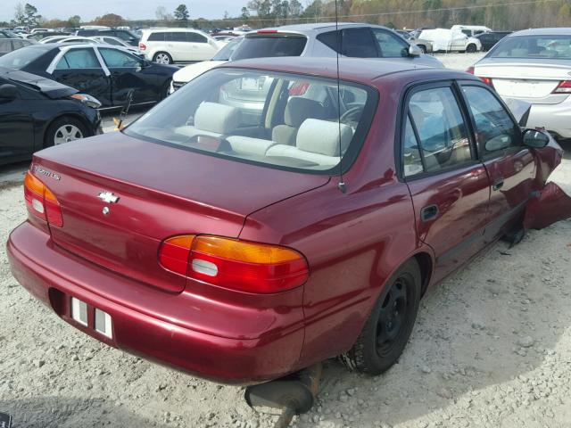 1Y1SK5286XZ429759 - 1999 CHEVROLET GEO PRIZM 栗色 照片 4