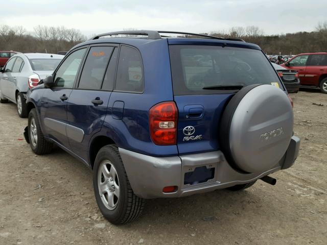 JTEGD20V350088782 - 2005 TOYOTA RAV4 BLUE photo 3