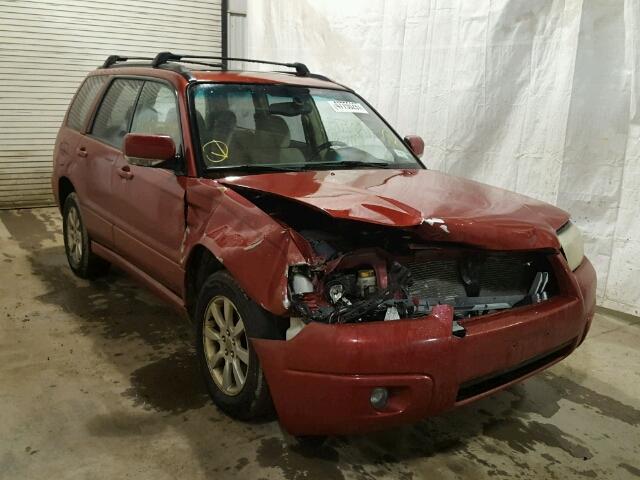 JF1SG65617H747922 - 2007 SUBARU FORESTER 2 RED photo 1