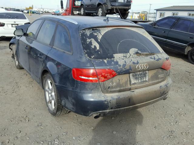 WAUVF78K49A099722 - 2009 AUDI A4 2.0T AV GRAY photo 3