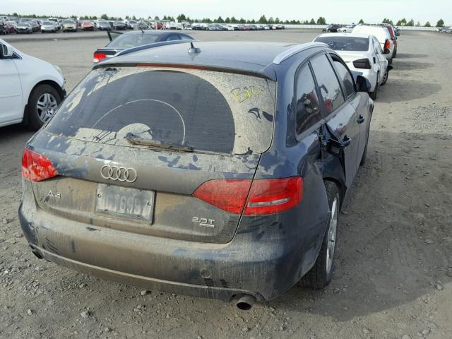 WAUVF78K49A099722 - 2009 AUDI A4 2.0T AV GRAY photo 4