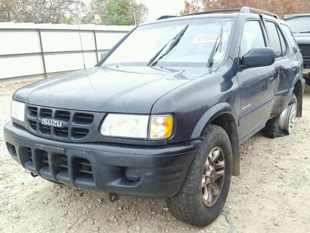 4S2DM58W824308867 - 2002 ISUZU RODEO S BLACK photo 2