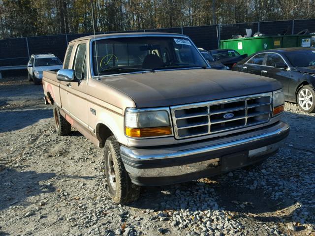 1FTEX14N2PKA20276 - 1993 FORD F150 BEIGE photo 1