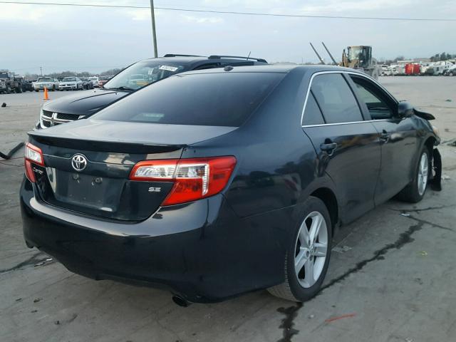 4T1BF1FKXDU274001 - 2013 TOYOTA CAMRY L BLACK photo 4