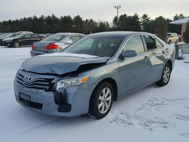 4T4BF3EK7BR108390 - 2011 TOYOTA CAMRY BASE BLUE photo 2