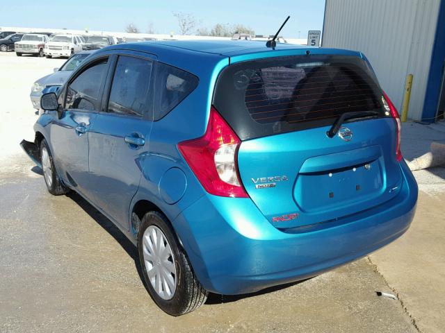 3N1CE2CP6EL381272 - 2014 NISSAN VERSA NOTE BLUE photo 3