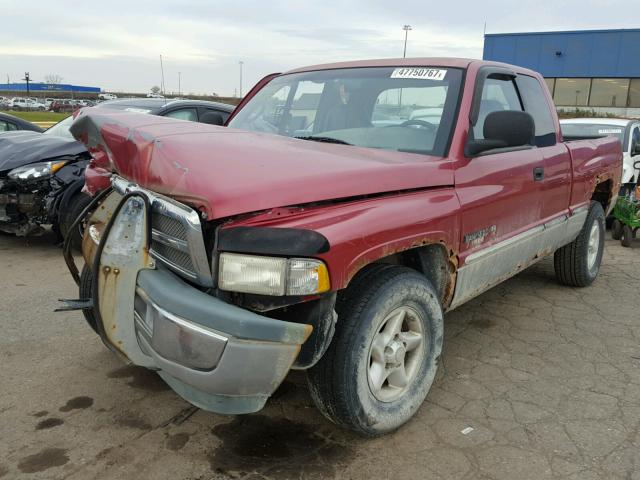 3B7HC13Y3XM519021 - 1999 DODGE RAM 1500 RED photo 2