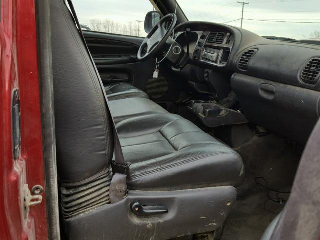 3B7HC13Y3XM519021 - 1999 DODGE RAM 1500 RED photo 5