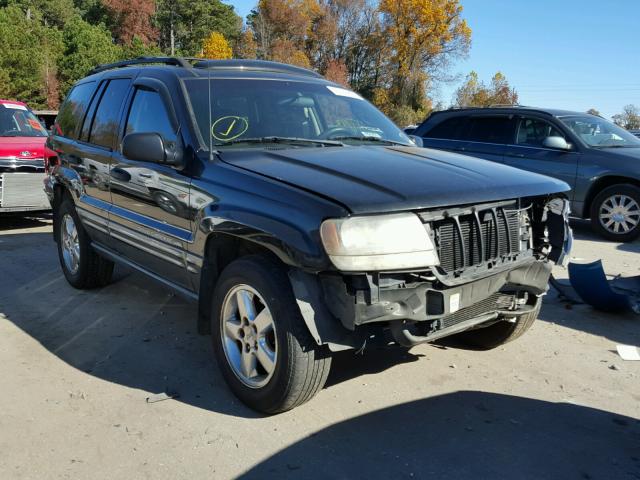 1J4GX48S44C422634 - 2004 JEEP GRAND CHER BLACK photo 1