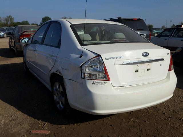 KNAFE121975462526 - 2007 KIA SPECTRA EX WHITE photo 3