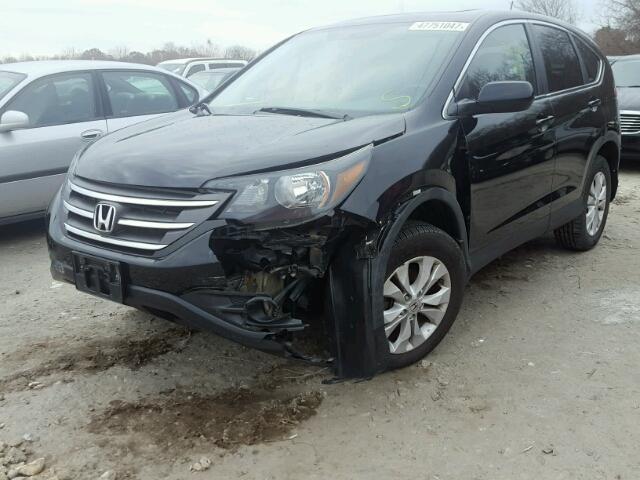 5J6RM4H71CL801134 - 2012 HONDA CR-V EXL BLACK photo 2