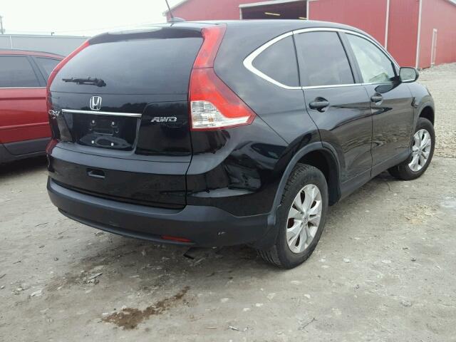 5J6RM4H71CL801134 - 2012 HONDA CR-V EXL BLACK photo 4