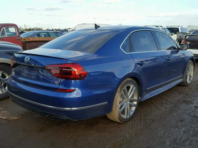 1VWDT7A35HC030192 - 2017 VOLKSWAGEN PASSAT R-L BLUE photo 4