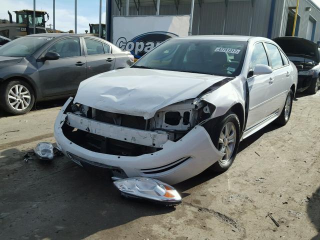 2G1WF5E3XD1245271 - 2013 CHEVROLET IMPALA LS WHITE photo 2