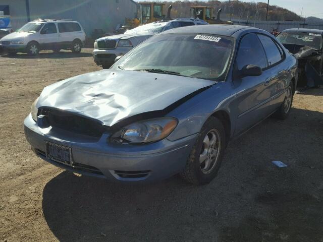 1FAFP53U05A309265 - 2005 FORD TAURUS SE BLUE photo 2