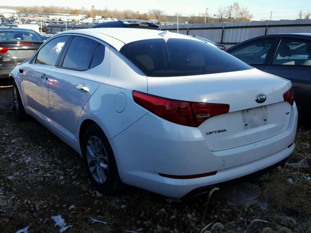 KNAGM4A7XD5385997 - 2013 KIA OPTIMA LX WHITE photo 3