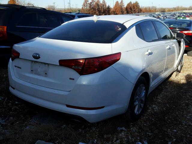 KNAGM4A7XD5385997 - 2013 KIA OPTIMA LX WHITE photo 4