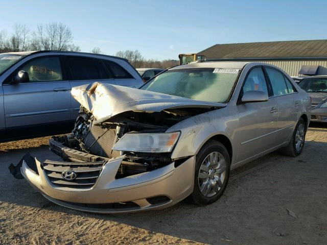 5NPET46C89H467978 - 2009 HYUNDAI SONATA GLS GOLD photo 2