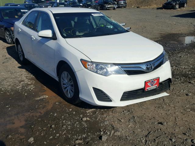 4T1BF1FKXDU721927 - 2013 TOYOTA CAMRY L WHITE photo 1