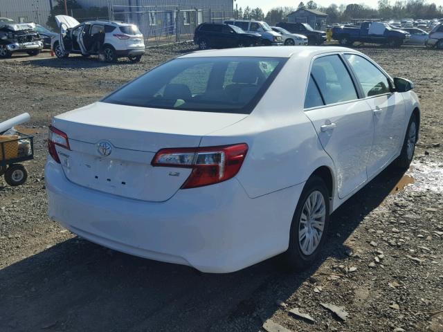 4T1BF1FKXDU721927 - 2013 TOYOTA CAMRY L WHITE photo 4