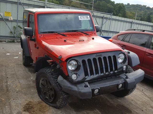 1C4AJWAG4EL322534 - 2014 JEEP WRANGLER S RED photo 1
