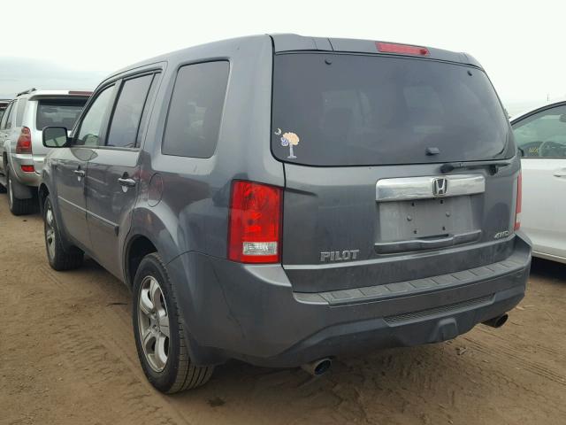 5FNYF4H71CB011766 - 2012 HONDA PILOT EXLN GRAY photo 3